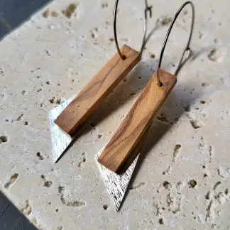 Boucles La cavalière " Bois d'olivier d'espagne