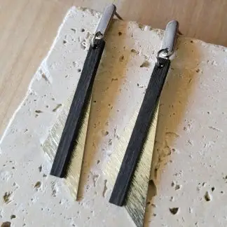Boucles en bois d'ébène petit jupon